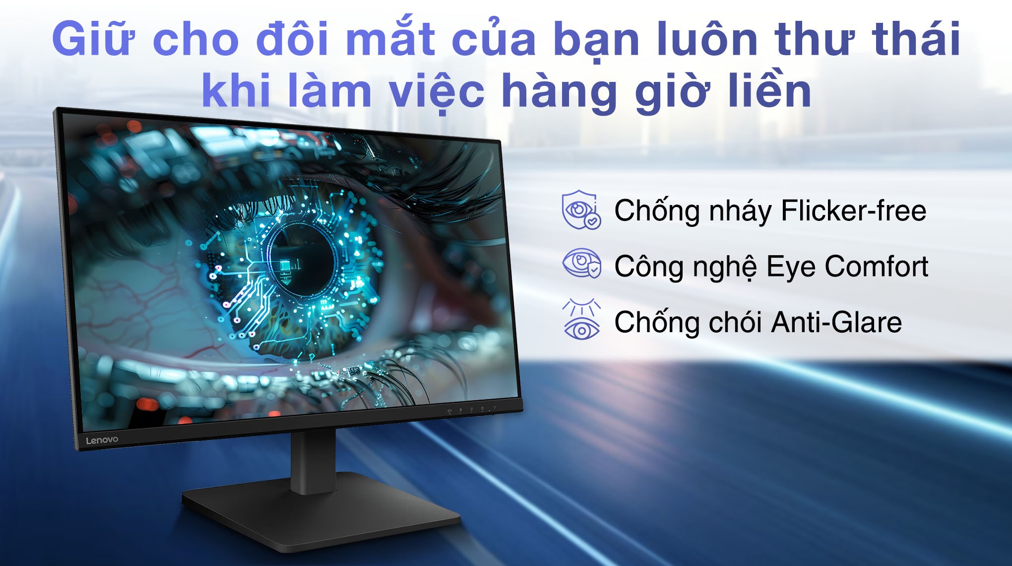 Màn hình Lenovo L27qe (27 inch 2K, IPS, 100Hz, 6ms)