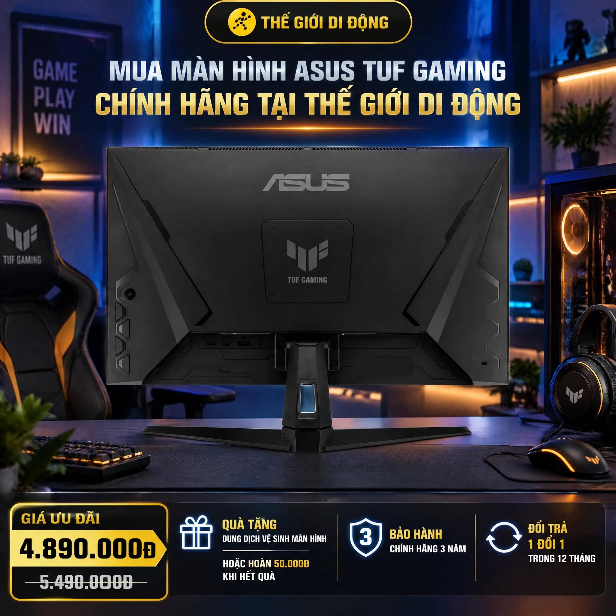 Màn hình Gaming Asus TUF VG27AQ5A (27 inch 2K, IPS, 210Hz, 0.3ms)