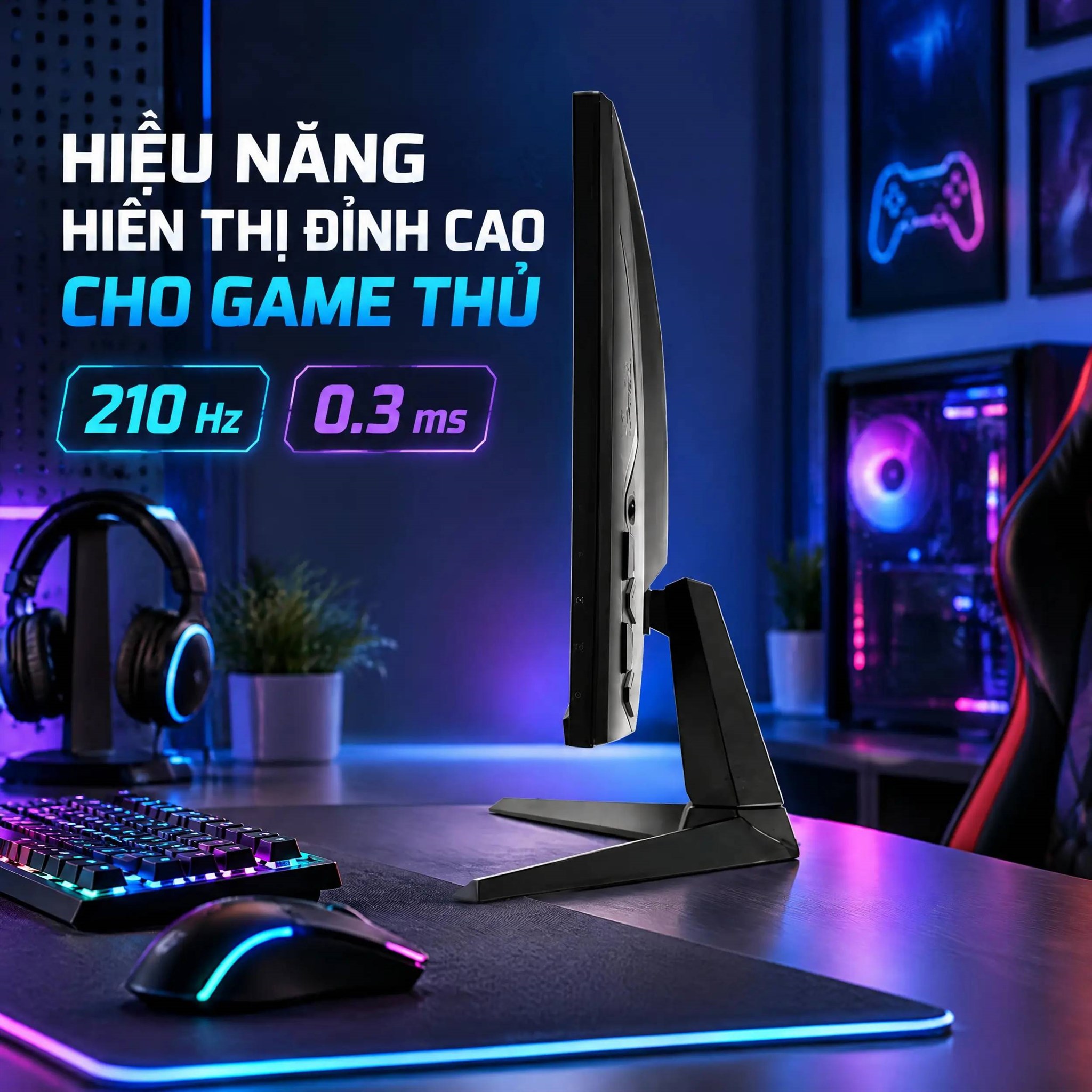 Màn hình Gaming Asus TUF VG27AQ5A (27 inch 2K, IPS, 210Hz, 0.3ms)