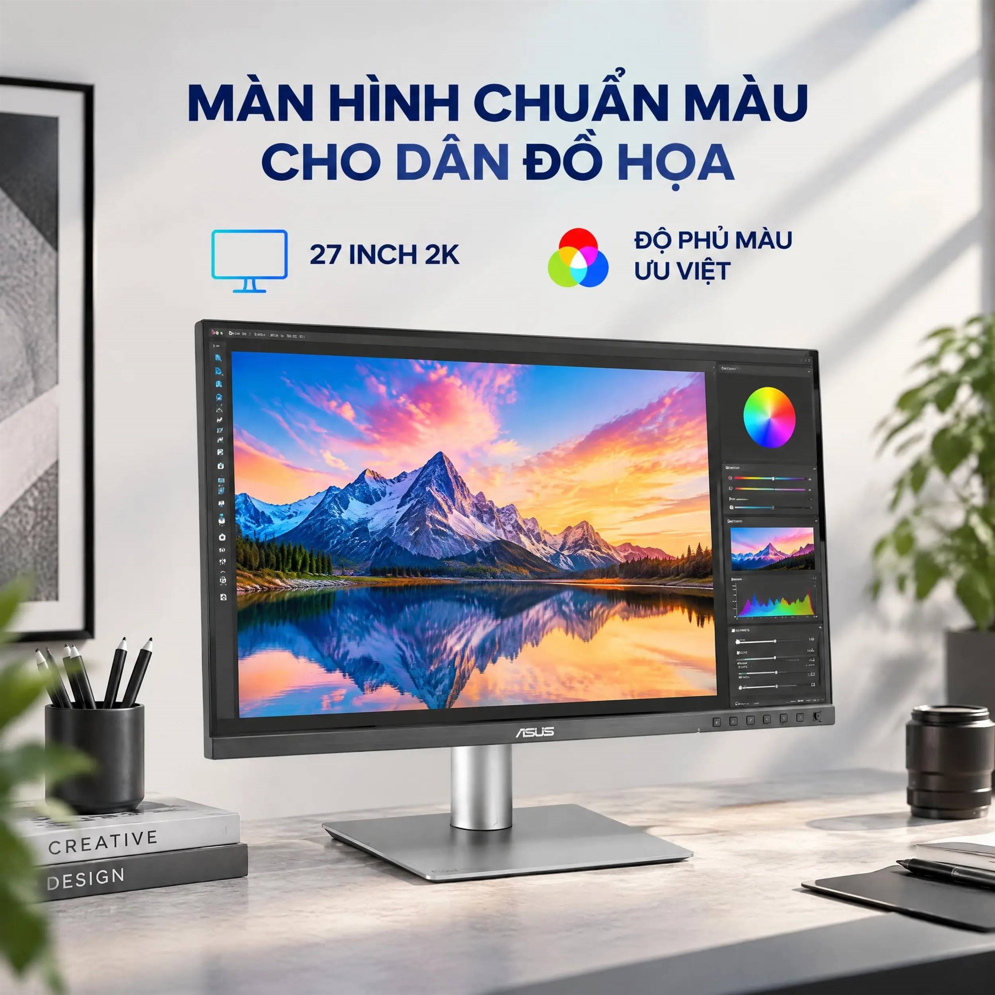 Màn hình Asus ProArt PA278QGV (27 inch 2K, IPS, 120Hz, 5ms)