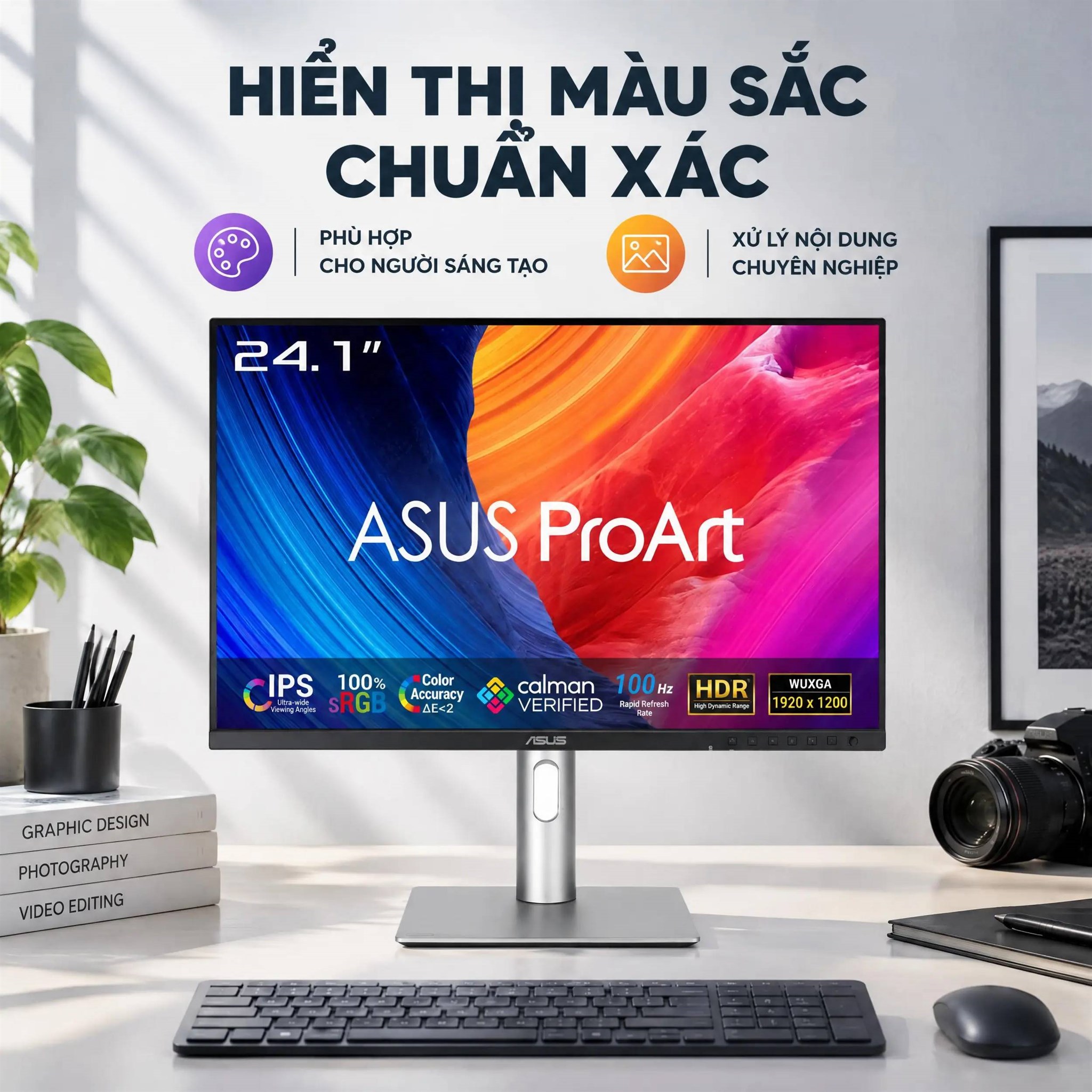 Màn hình Asus ProArt PA248QFV (24.1 inch, Full HD, IPS, 100Hz, 5ms)