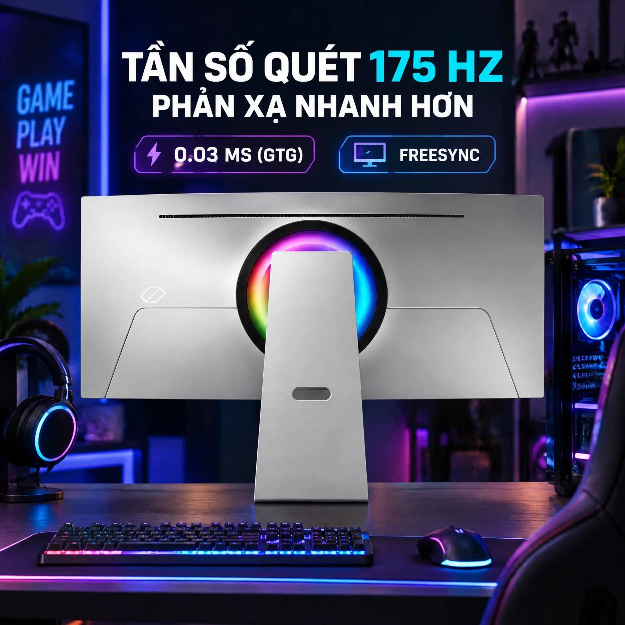 Màn hình Gaming Samsung Odyssey OLED G8 LS34BG850SEXXV (34 inch UWQHD, OLED, 175Hz, 0.03ms)