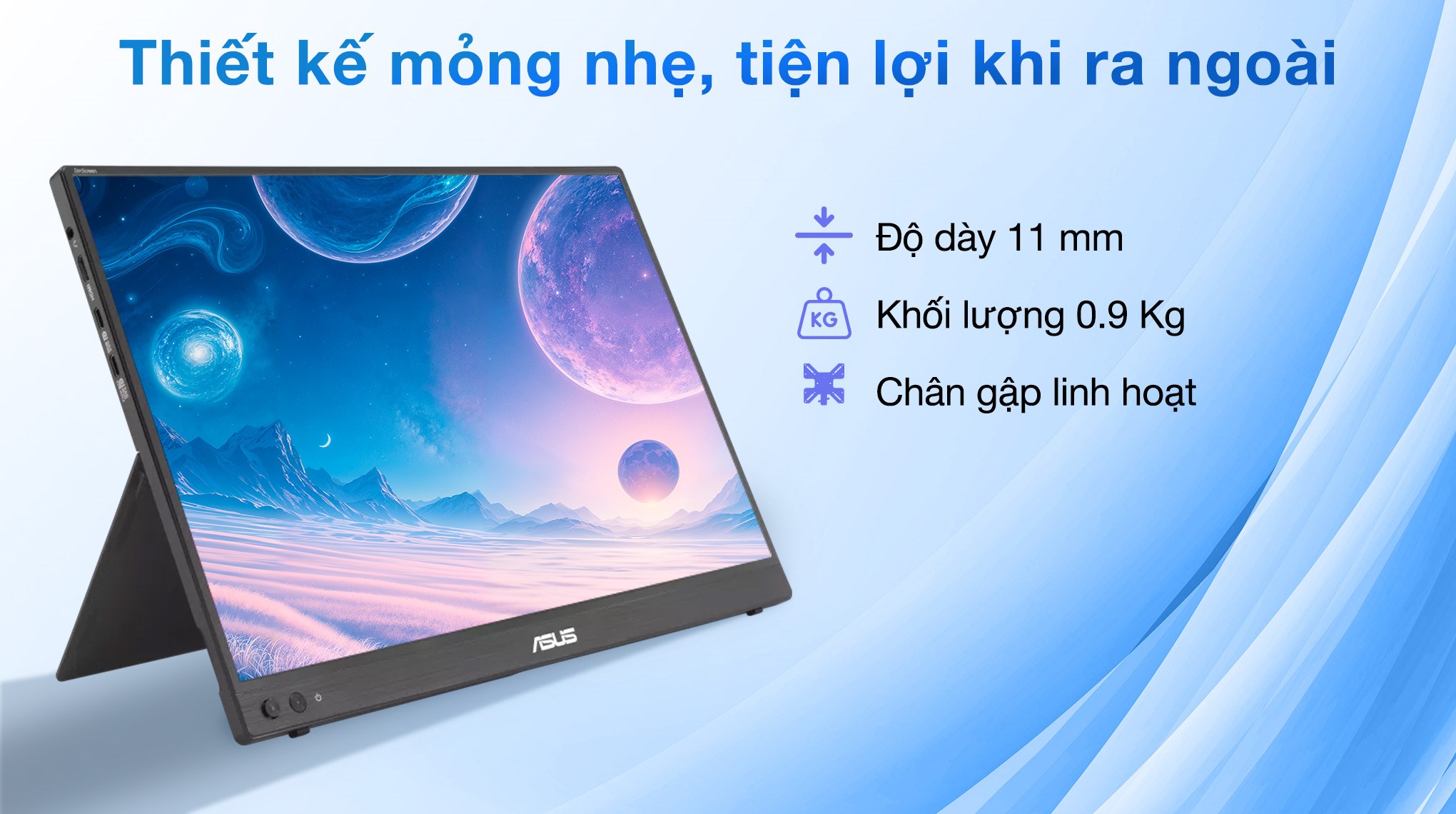 Màn hình di động Asus ZenScreen MB16FC (16 inch, WUXGA, IPS, 75Hz, 5ms)