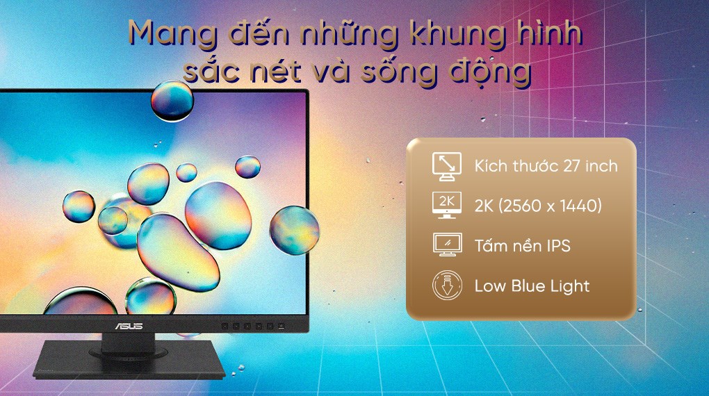 Màn hình Asus ProArt PA278QEV (27 inch, 2K, IPS, 75Hz, 5ms)
