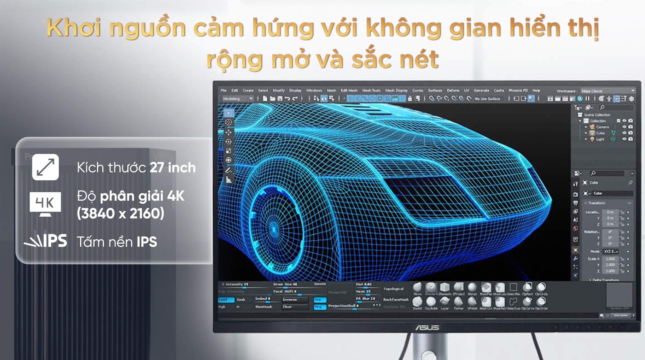 Màn hình Asus ProArt PA279CRV (27 inch, 4K, IPS, 60Hz, 5ms)