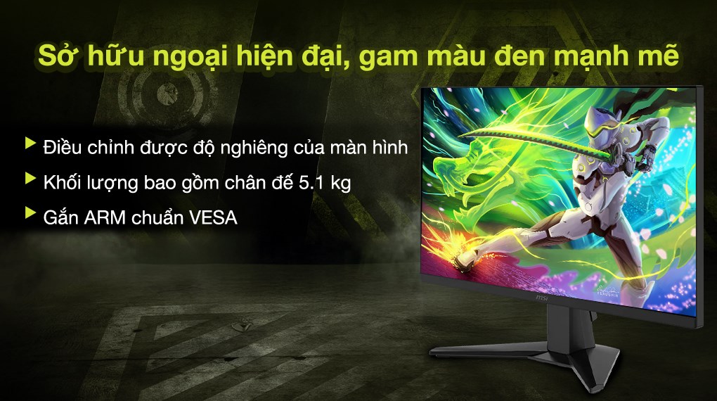Màn hình Gaming MSI MAG 255F X24 (24.5 inch, Full HD, Rapid IPS, 240Hz, 0.5ms)