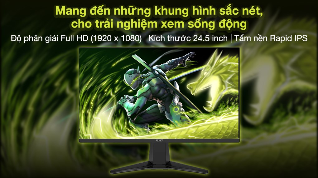 Màn hình Gaming MSI MAG 255F X24 (24.5 inch, Full HD, Rapid IPS, 240Hz, 0.5ms)