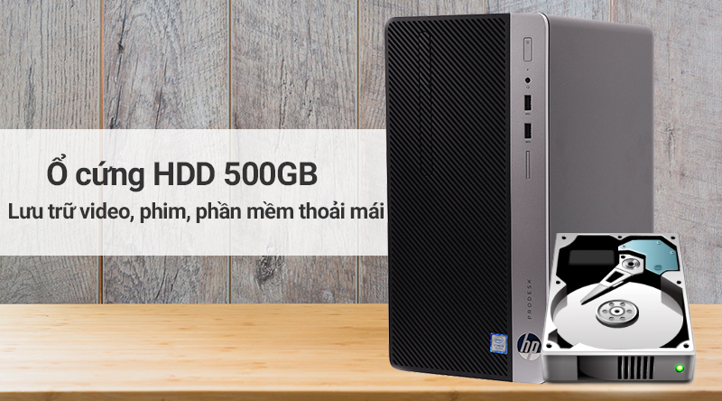 HP ProDesk 400G4MT i5 7500/4GB/500GB/Bàn phím&Chuột/Dos (1HT54PA)