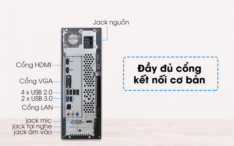 PC Acer Aspire XC-885 i3 8100/4GB/1TB Bàn phím&Chuột/Win10 (DT.BAQSV.008) - 4