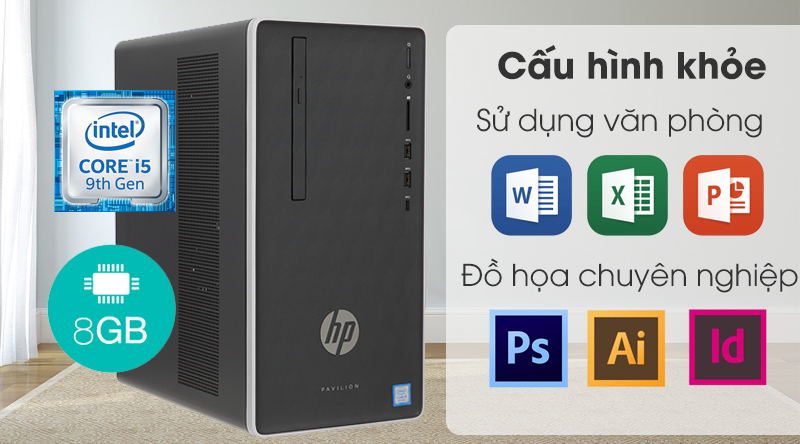 HP Pavilion 590 p0111d i5 9400/8GB/1TB/Bàn phím&Chuột/Win10 (6DV44AA)
