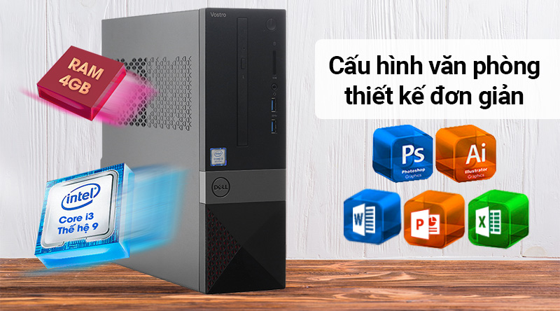 Dell Vostro 3470 i3 9100/4GB/1TB/Bàn phím&Chuột/Win10 (STI31206W)