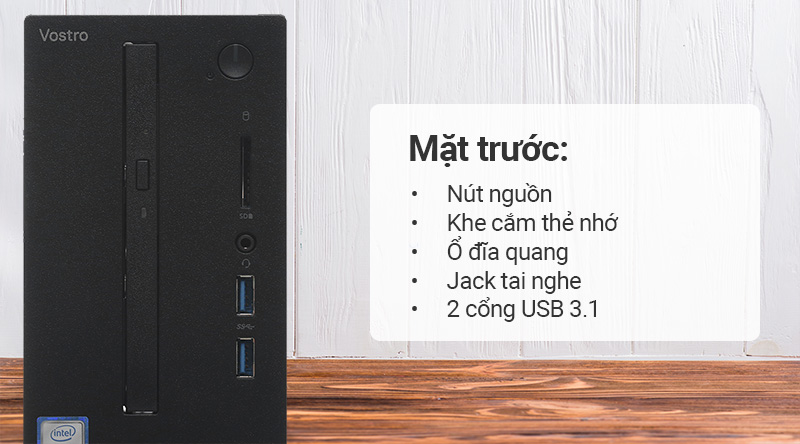 Dell Vostro 3470 i3 9100/4GB/1TB/Bàn phím&Chuột/Win10 (STI31206W)