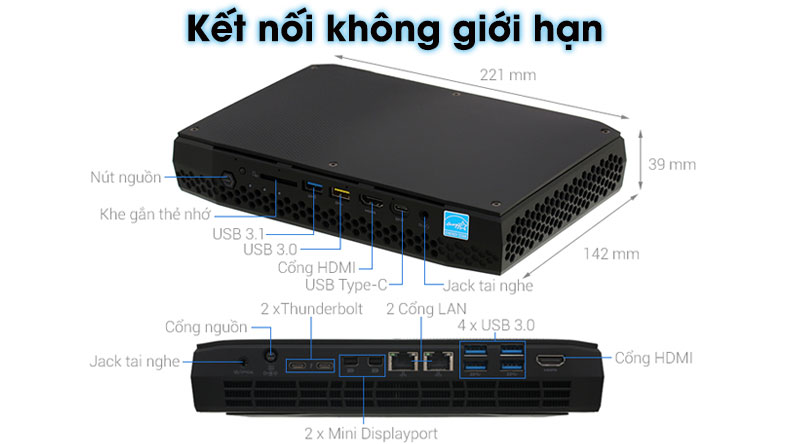 Intel NUC i7 8809G/16GB/1TB SSD/4GB Radeon RX Vega M GH/Win10 (BOXNUC8i7HVKVA4)