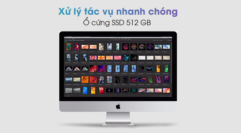 Apple iMac 27 inch 5K Retina i7 3.8GHz/8GB/512GB/8GB Radeon Pro 5500XT/Bàn phím&Chuột (MXWV2SA/A)