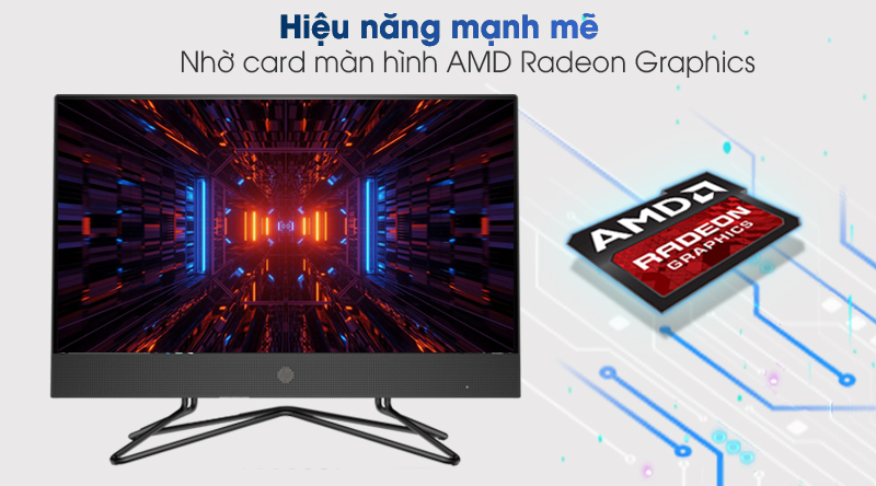 HP 205 Pro G4 AIO R3 4300U/4GB/256GB/21.5 inch Full HD/Bàn phím/Chuột/Win10 (31Z16PA)