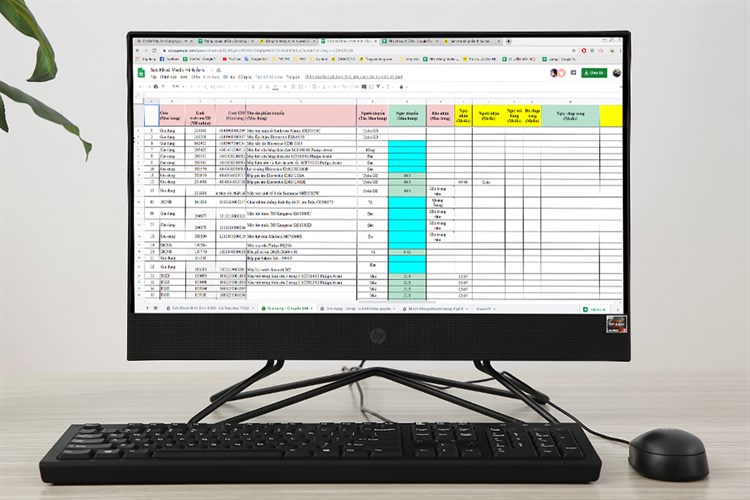 HP 205 Pro G4 AIO R5 4500U/8GB/256GB/21.5 inch Full HD/Bàn phím/Chuột/Win10 (31Y60PA) Màu Đen