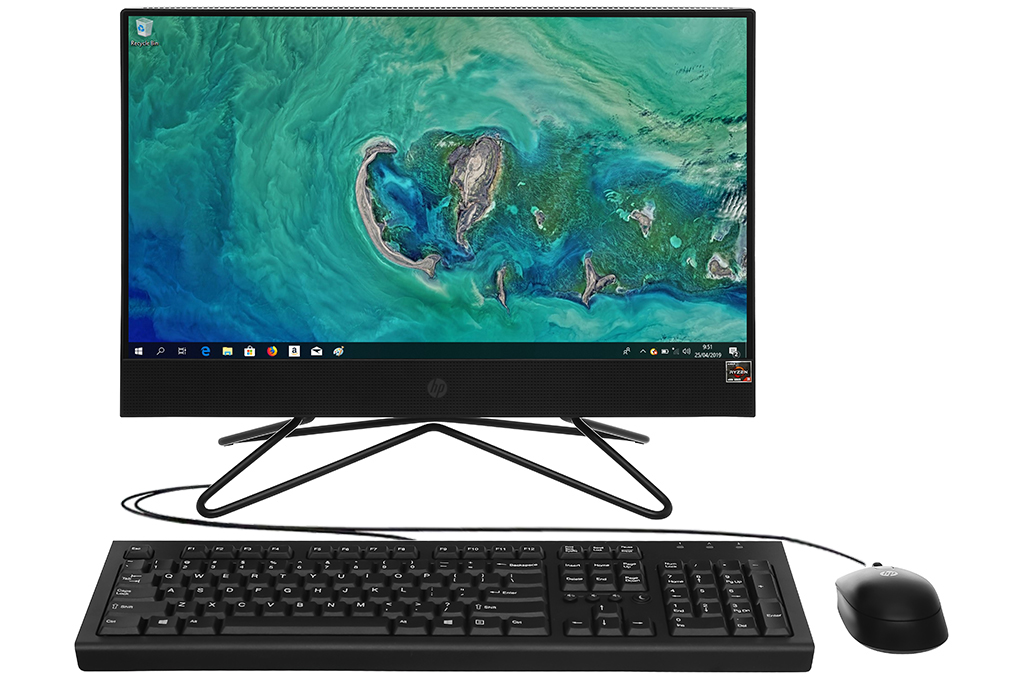 HP 205 Pro G4 AIO R5 4500U/8GB/256GB/21.5 inch Full HD/Bàn phím/Chuột/Win10 (31Y60PA) Màu Đen