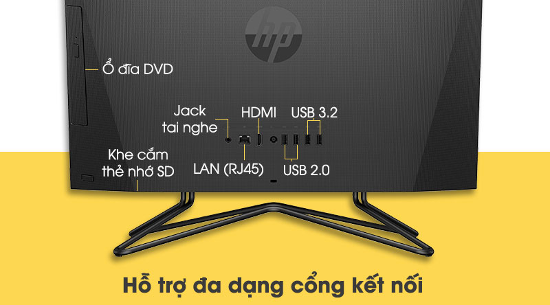 HP 200 Pro G4 AIO i5 10210U/8GB/256GB/21.5 inch Full HD/Bàn phím/Chuột/Win10 (2J861PA)