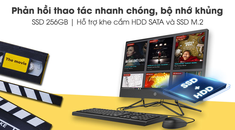 HP 200 Pro G4 AIO i5 10210U/8GB/256GB/21.5 inch (2J861PA) - SSD HP 200 Pro G4 AIO i5 10210U/8GB/256GB/21.5 inch (2J861PA) - SSD