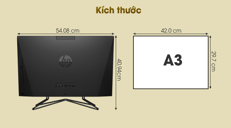 HP 205 Pro G4 AIO R3 4300U/4GB/256GB/23.8 inch Full HD/Bàn phím/Chuột/Win10 (31Y22PA)