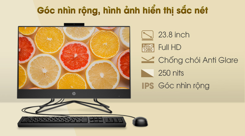 HP 205 Pro G4 AIO R3 (31Y22PA) - Màn hình