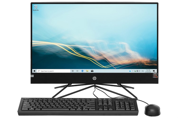 HP 205 Pro G4 AIO R3 4300U/4GB/256GB/23.8 inch Full HD/Bàn phím/Chuột/Win10 (31Y22PA) Màu Đen