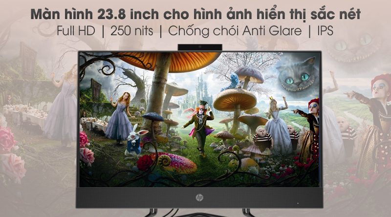 HP 205 Pro G4 AIO R5 4500U/8GB/256GB/23.8 inch Full HD/Bàn phím/Chuột/Win10 (31Y21PA)
