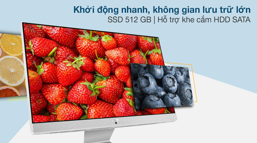 Asus Vivo AIO V222FAK i5 10210U/8GB/512GB/21.5 inch Full HD/Bàn phím/Chuột/Win10 (WA149T)