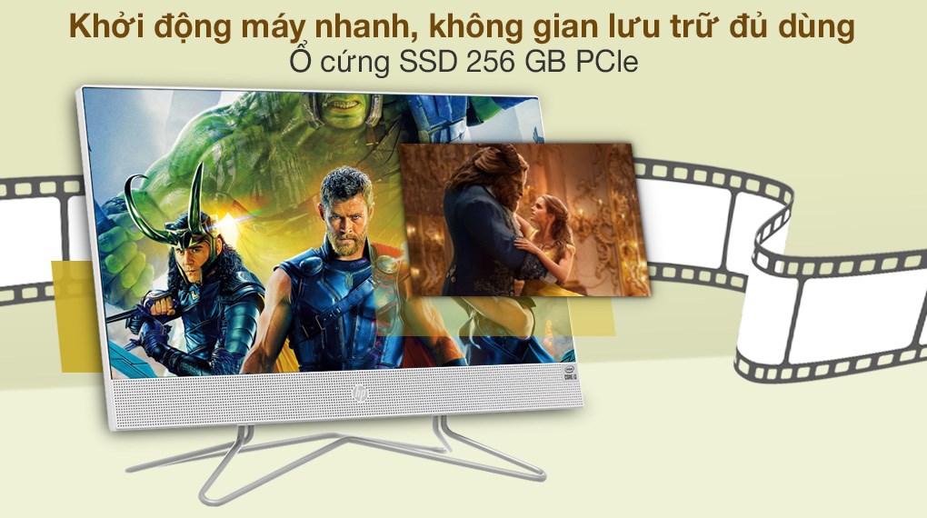 HP AIO 22 df0131d i3 10100T/4GB/256GB/21.5 inch Full HD/Bàn phím/Chuột/Win10 (180N4AA)