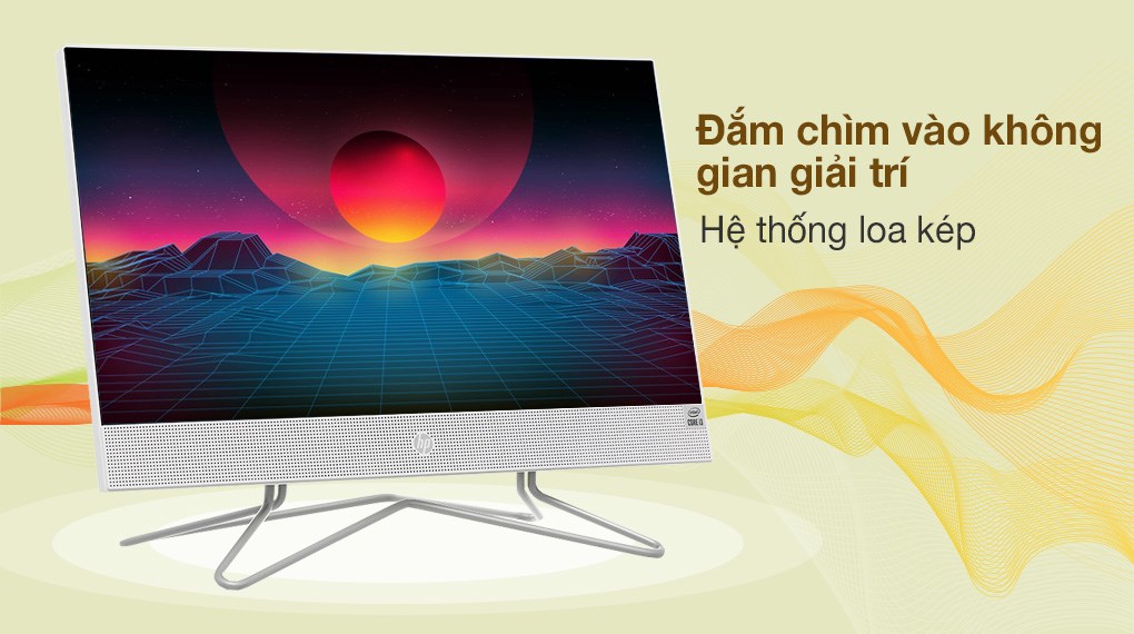 HP AIO 22 df0131d i3 10100T/4GB/256GB/21.5 inch Full HD/Bàn phím/Chuột/Win10 (180N4AA)