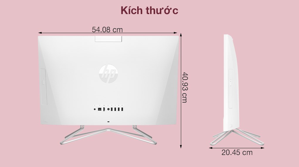 HP AIO 24 df1032d i3 1125G4/4GB/512GB/23.8 inch FullHD/Touch/Bàn phím/Chuột/Win10 (4B6E5PA)
