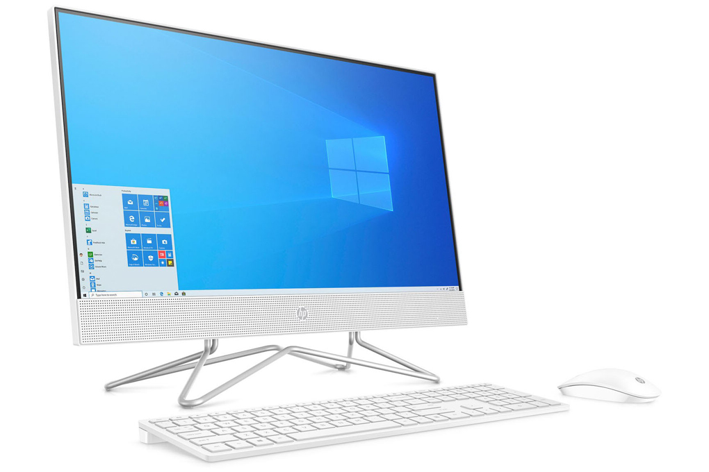 HP AIO 24 df1028d i5 1135G7/8GB/512GB/23.8" FullHD/Touch/Bàn phím/Chuột/Win10 (4B6E1PA) Màu Trắng