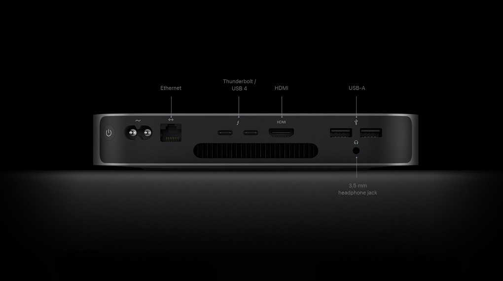 Mac Mini 2020 M1(MGNT3SA/A) - Cổng kết nối