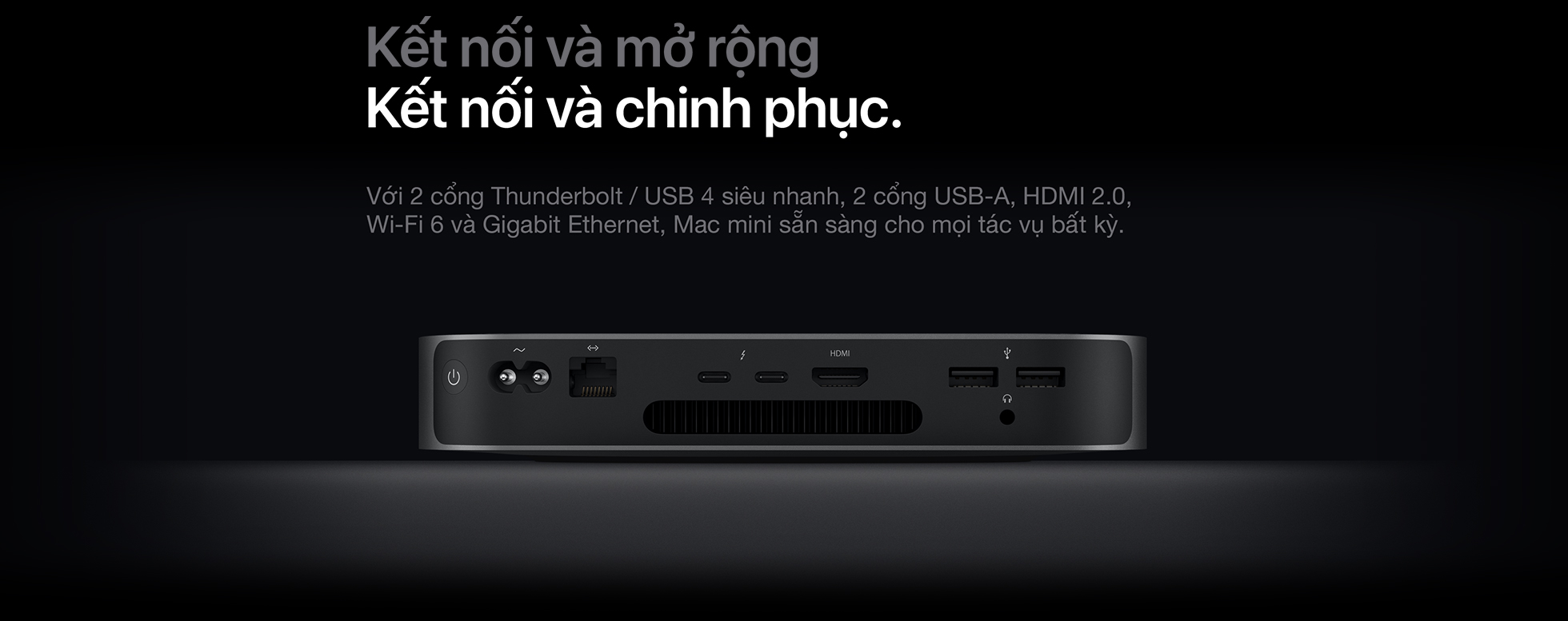 Mac mini M1 2020 - Kết nối và mở rộng