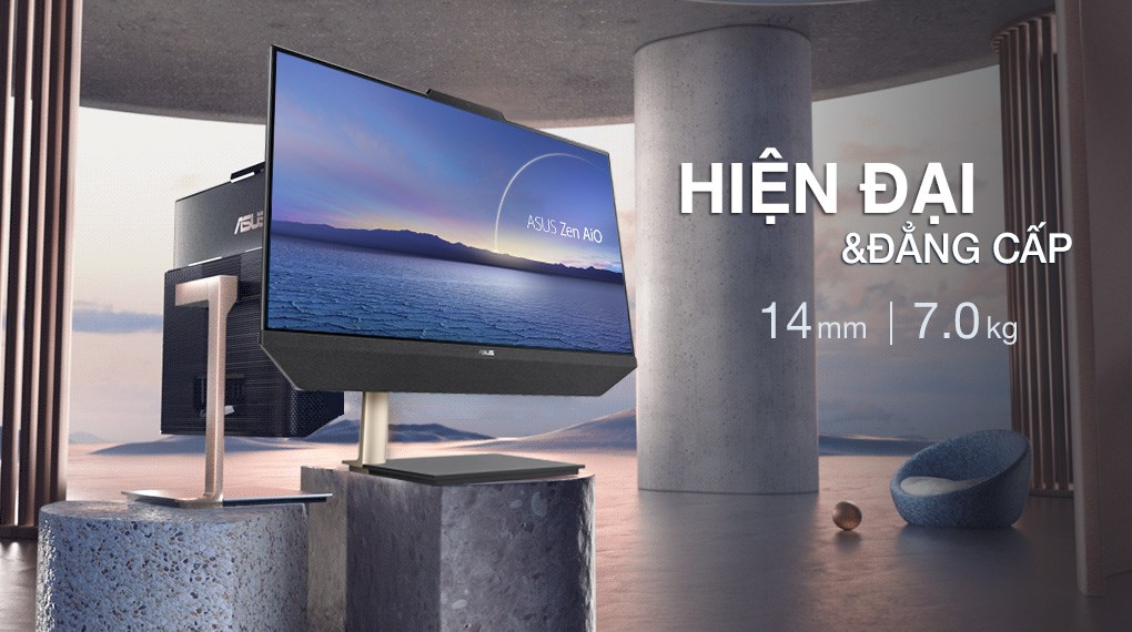 Asus Zen AiO A5401WRAT i5 10500T/8GB/512GB/23.8" FullHD/Touch/Bàn phím/Chuột/Win10 (BA020T)