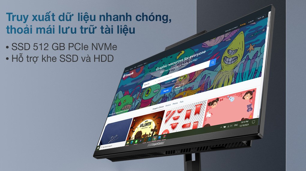 Asus ExpertCenter AIO E5202WHAK i5 11500B/8GB/512GB/21.5"FullHD/Bàn phím/Chuột//Win10 (BA045T)