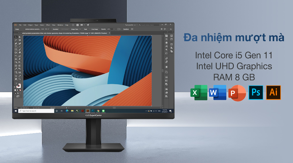 Asus ExpertCenter AIO E5202WHAK i5 11500B (BA045T) - Cấu hình