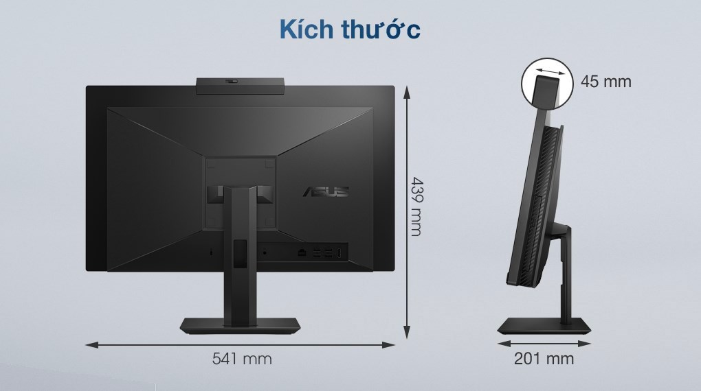 Asus ExpertCenter AIO E5402WH i5 11500B/8GB/512GB/23.8" FullHD/Touch/Bàn phím/Chuột/Win10 (BA042T)