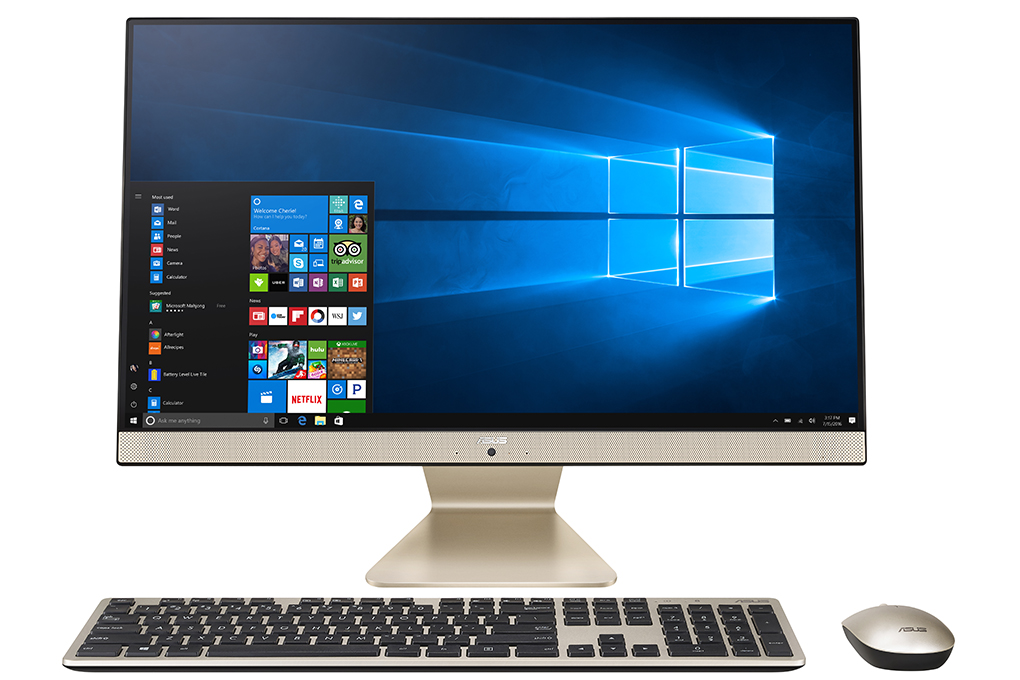 Asus AIO V241E i3 1115G4/8GB/512GB/23.8" FullHD/Touch/Bàn phím&Chuột/Win10 (BA066T) Màu Đen