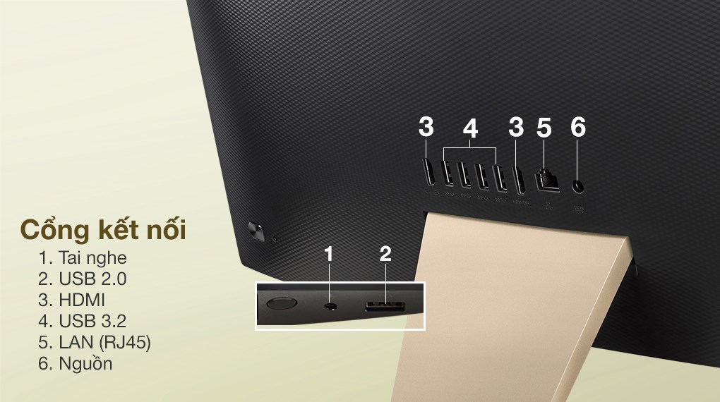 Asus AIO V241E i5 1135G7/8GB/512GB/2GB MX330/23.8" FullHD/Touch/Bàn phím&Chuột/Win10 (BA015T)