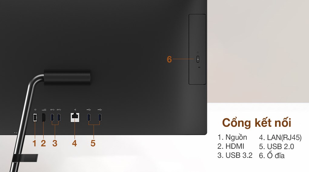 Lenovo IdeaCentre AIO 3 24ITL6 i5 1135G7/8GB/256GB/23.8" FullHD/Bàn phím&Chuột/Win10 (F0G0009AVN)