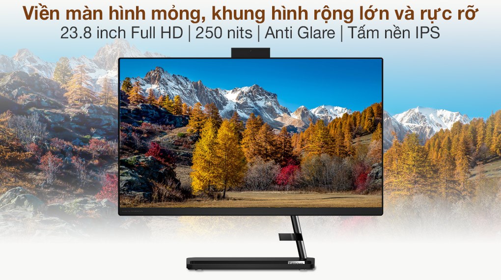 Lenovo IdeaCentre AIO 3 24ITL6 i5 1135G7/8GB/256GB/23.8" FullHD/Bàn phím&Chuột/Win10 (F0G0009AVN)