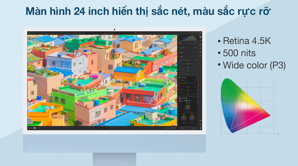 iMac 24-inch 2021 4.5K M1 8-core GPU - Màn hình