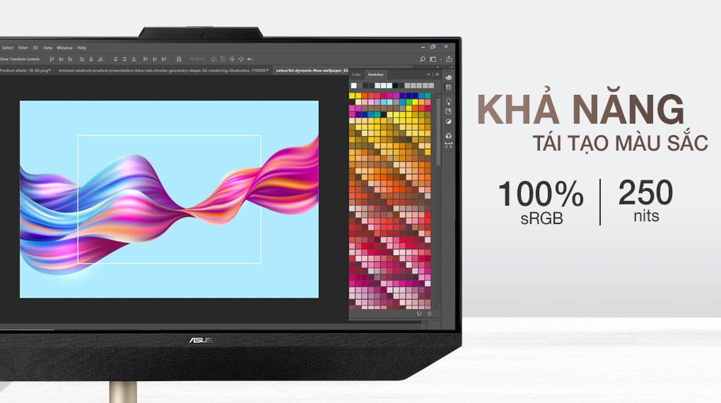 Asus Zen AIO M5401WU R5 5500U/8GB/512GB/23.8"F/Touch/Bàn phím&Chuột/Win11 (BA014W)