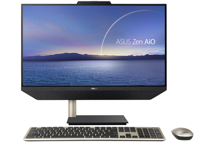 Asus Zen AIO M5401WU R5 5500U/8GB/512GB/23.8"F/Touch/Bàn phím&Chuột/Win11 (BA014W) Màu Đen