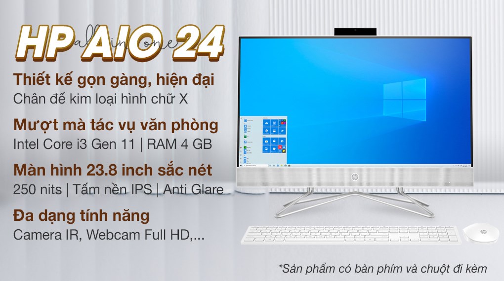 HP AIO 24 df1034d: Sở hữu HP AIO 24 df1034d, bạn sẽ được tận hưởng không gian làm việc tuyệt vời và trải nghiệm lý tưởng để giải trí. Với thiết kế đẹp mắt, màn hình rộng và hiệu suất tốt nhất, đây là sự lựa chọn lý tưởng cho những ai muốn tăng cường năng suất của mình.