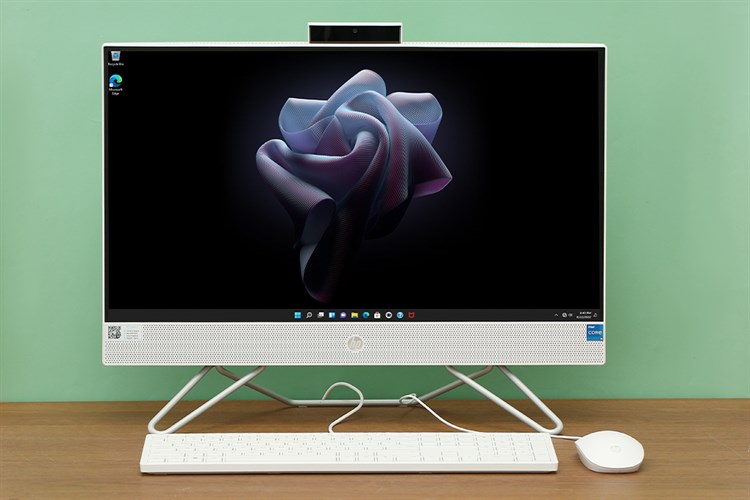 HP AIO 24-cb1011d i5 1235U/8GB/512GB/23.8"Full HD/Touch/Bàn phím&Chuột/Win11 (6K7G6PA) Màu Trắng
