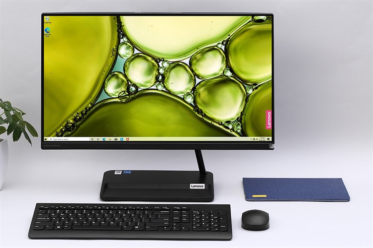 Lenovo IdeaCentre AIO 3 24ITL6 i3 1115G4/4GB/256GB/23.8"FullHD/Bàn phím&Chuột/Win11 (F0G000XCVN) Màu Đen