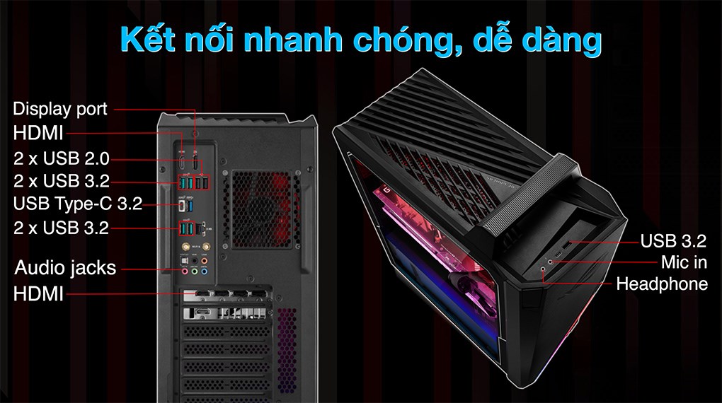 PC Gaming Asus ROG Strix G15CF-51240F141W i5 12400F/16GB/512GB/8GB RTX3060Ti/Win11