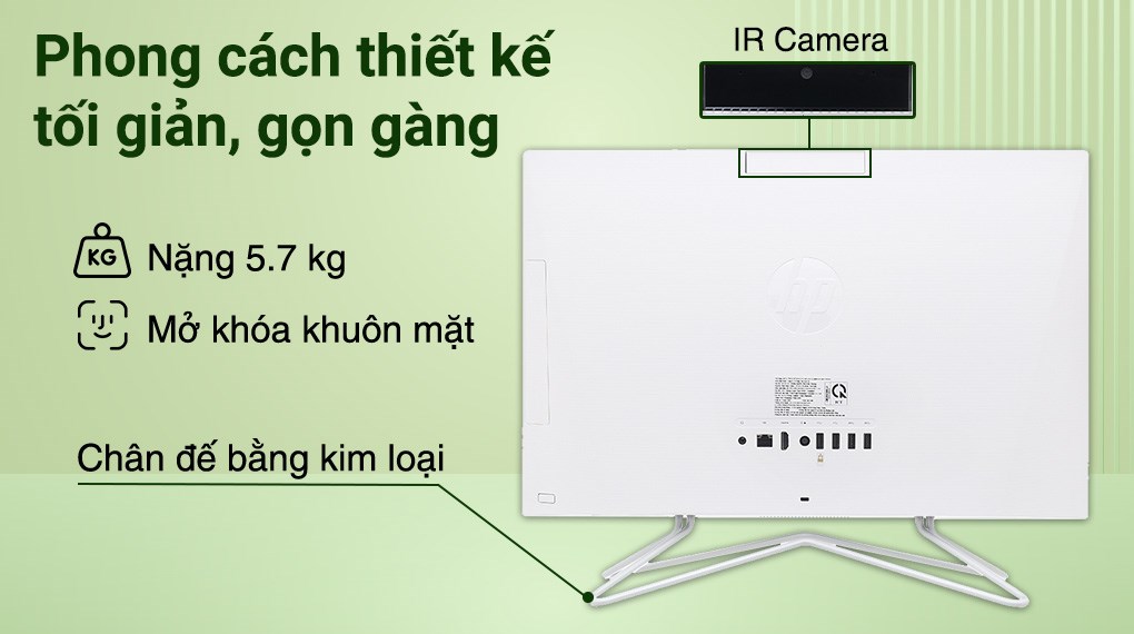 HP AIO 22 dd2012d i3 1215U/8GB/256GB/21.5"FullHD/Bàn phím/Chuột/Win11 (6K7G5PA)
